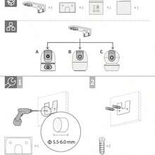 Universal Dome Security Camera Wall Mount Bracket, 360° Rotatable Adjustable Ceiling & Wall Mount With Cable Management, Thickened Stable Holder Easy To Install, Compatible With Most Pan-Tilt Dome Cameras, For Home Baby Pet Indoor Monitoring - View 8