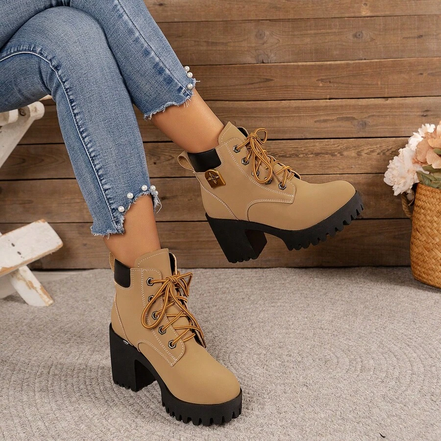 Women Ankle Boots & Booties - Camel - View 1