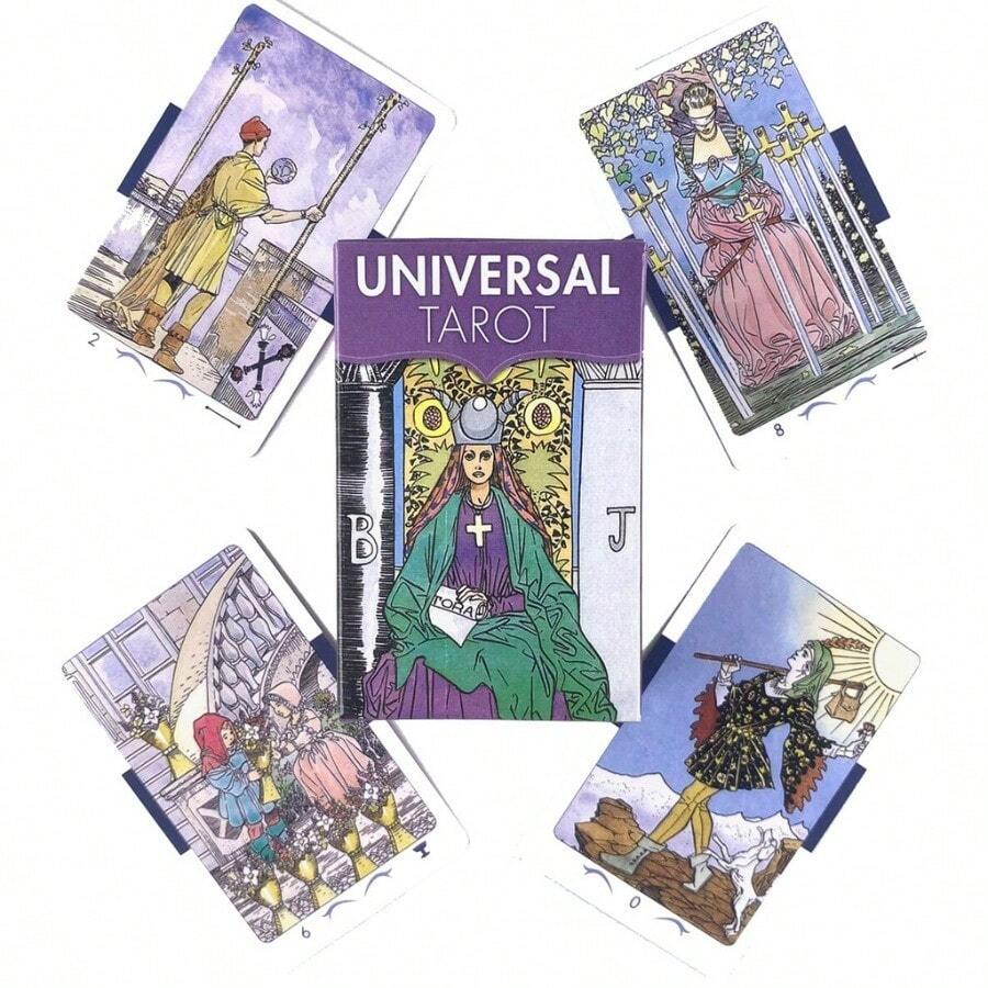 Universal Tarot Deck Game Fortune-Telling Oracle Cards - White - View 1