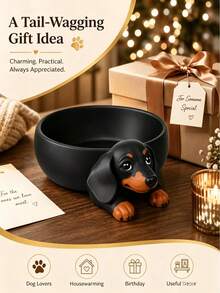 Dachshund Storage Tray, Dachshund Storage Tray, Dachshund Decor, Vanity Ring And Watch Organizer, Multi-Functional Vanity Jewelry Tray, Bedroom Nightstand Phone And Glasses Storage, Jewelry Tray, Home Gift, Cute Dog-Shaped Storage Box, A Cute Little Puppy, Help You Organize Your Essentials, Daily Essentials Also Deserve To Live - Multicolor - View 8