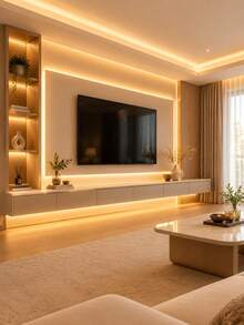 High Brightness COB LED Strip Light, Flexible LED Light Bar, USB Powered, With Button Switch, TV Background Decoration Light, Easy Installation, Suitable For TV Background, Bedroom, Living Room, Hallway, Kitchen, DIY Decoration - White - View 8