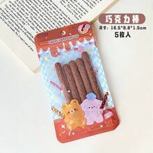 5入巧克力棒造型創意可愛橡皮擦，橡皮擦塊橡皮擦條，創意卡通耐用橡膠材質，適合辦公室、旅行，有趣的小禮物 - C - 查看 7
