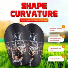 1 Pair - Soccer Shin Guards, Premium Material, Extra Large & Thick, Durable & Sturdy, Leg Protection, Unisex, Comfortable Fit - Multicolor - View 4