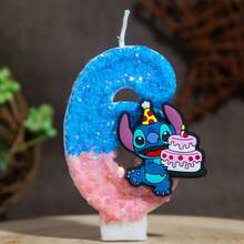 1pc Cute Cartoon Combination Birthday Candle Glitter 0-9 Number Cake Decor Plug-In, Birthday Party Anniversary Dessert Table Decoration, Suitable For Birthday Party, Halloween, Christmas, Best Gift For Fans - Multicolor - View 8