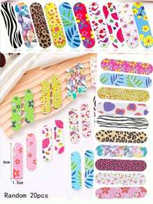 Mini Double-Sided Durable Portable Nail File, Suitable For Manicure And Pedicure, Compact Design For Natural And Artificial Nails, Colorful Nail And Foot Care Tool - Multicolor - View 8