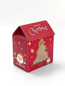 5pcs/10pcs/20pcs High-Appearance Christmas Window Stand-Up Candy Bags, Stand-Up Design, Holiday Party Favor Treat Pouches - View 6