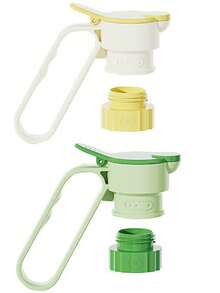 1/2/4/6pcs Multi-Function Bottle Spout With Handle, Filtered Beverage Dispenser Mouth, Easy Pour Bottle Cap Accessory For Water, Juice, Iced Tea And Drinks, Kitchen Refrigerator Beverage Pourer - Multicolor - View 12