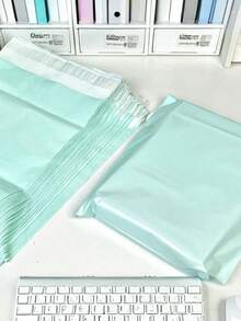 50/10/30/100入加厚防水純色禮品袋，適用學校、辦公室、返校季郵寄與運送，男士生日禮物、情人節禮盒、大宗禮品袋，藍色禮品袋，情人節、聖誕禮物 - 彩色 - 查看 11