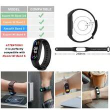 5pcs/2pcs Neutral Solid Color Soft Silicone Watch Band, Compatible With Xiaomi Mi Band 7/6/5/4/3, Replacement Sports Wristband Accessory Gift - Multicolor - View 9