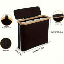 Storage Baskets - 2PCS Black - View 9