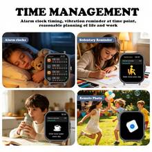 QAGSFLC [Smart Watch]1.83-Inch HD Touchscreen Smartwatch With Silicone Strap, Supports Bluetooth Calling, Message Notifications, Calorie Tracking, Sports Tracking, Stopwatch, Weather Forecast, Music Control, Compatible With Android/IOS Phones - Multicolor - View 8