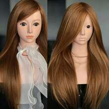 Mannequin Head Human Hair For Cosmetology - Manikin Head With Hair For Styling Practice, Manikin Practice Head Hairdresser With Free Clamp Holder - View 8