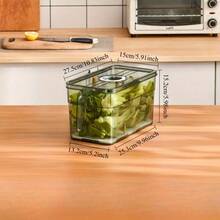 Household multifunctional timed refrigerator storage box food grade household timed refrigerator storage box PET - weiß - Übersicht 7