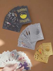 asmodee Pokémon Anime Gold Foil Card Box - Pokémon & Ash Character Collection | Rare Trading Cards For Collectors, Birthday Gifts | Shiny Black & Silver Foil Card Set, Perfect Gift For Collectors - Multi-color - View 2