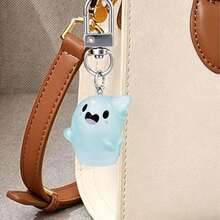 1pc/5Pcs Luminous Ghost Keychain Set, Kawaii Cute Glow In Dark Ghost Key Ring, Halloween Gift Basket Fillers, Spooky Bag Pendant Charms, Halloween Party Favors, Aesthetic Cool Ghost Gifts For Teen Girls Women, Backpack Key Accessories - View 3