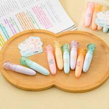 6-Piece Highlighter Set, 6 Vibrant Colors, For Doodling, Marking, Greeting Cards, School And Office Supplies - Multicolor - View 4