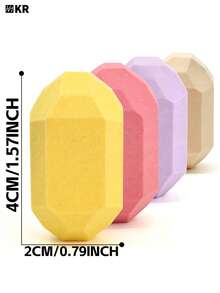 4/8/12Pcs Candy Multi Color Beauty Sponges Makeup Blender Set, Latex-Free Soft Makeup Sponges Wet & Dry Dual Use, Flawless Foundation Blending Sponge For Liquids, Creams, Powders & Concealer, Cosmetic Makeup Eggs For All Skin Types - Multicolor - View 10