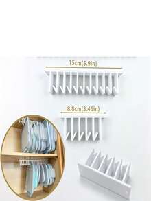 Lid Storage Rack, Under Cabinet Multi-Slot Lid Holder, Kitchen Organizer Rack, Under Sink Storage Rack, 5 Hooks/10 Hooks (Multiple Colors) Available, Space-Saving Wall-Mounted Kitchen Storage Rack, Sturdy Container Lid Holder With Installation Hardware, Built-In Cabinet Organizer, Keeps Lids Neat And Easy To Access, Suitable For Various Jar Lids - View 3