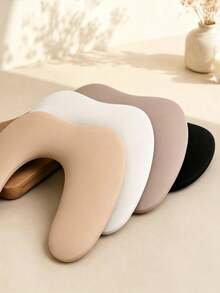 1pc Foldable Manicure Arm Support Pillow, Soft Thickened Manicure Hand Rest With Wooden Support, Curved Portable Manicure Pad, Suitable For Nail Salon, Gel Nails, Nail Extensions And Home Manicure Tools - Multicolor - View 3