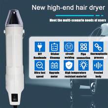 New High-End Handheld Mini Heat Gun For Heat Shrink Sheets, Rubber Stamp DIY, Handmade Clay Heating And Blowing - EU C Type Plug(220-240V) - View 3
