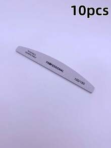 Professional Grey & White Nail File, Dual-Grit Sanding Strip, Nail Buffer, Manicure Tool, Travel Essential - Multicolor - View 8