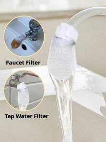 20-100pcs Non-Woven Fabric Faucet Filter Cartridges, Faucet Filter, Filter Cartridge + Strap, Universal For Kitchen And Bathroom, Easy To Install, Filters Rust, Sediment, Sand And Impurities, Home Water Purifier - View 5