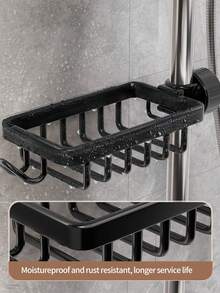 1pc Adjustable Faucet Hanging Basket Storage Rack, Kitchen/Bathroom Universal Sink Top Organizer, Hanging Storage For Shower Gel, Sponge, Dish Soap, Space-Saving - A - View 6