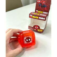 1PC Ice Cube Spider‑Man, Maltose Block Stress Relief Fidget Toy, Cute Rebound Squeeze Vent Toy For Kids Adults - Multicolor - View 5