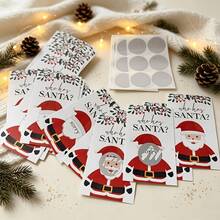 24pcs Christmas Scratch-Off Cards Set - "Who Has Santa?" Party Game Cards, Holiday Raffle Tickets, Suitable For Halloween, Christmas, New Year Celebrations And Other Holidays - Multicolor - View 5