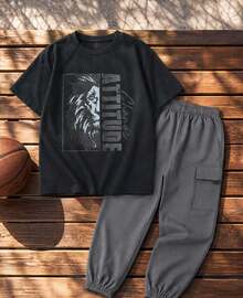 Tween Boys Extended Size Sets - Grey - View 3