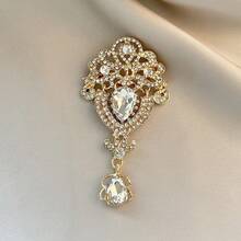 1pc Vintage Crown Brooch, Zinc Alloy, Suitable For Daily Wear In Spring, Summer, Autumn, Winter - Multicolor - View 8