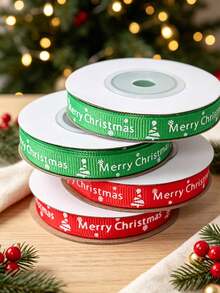 10 Yards/Roll Christmas Gift Party Baking Box Decoration Sealing Ribbon, Woven Ribbon Packaging Decoration Ribbon Bow Ribbon, Premium New Style - View 3