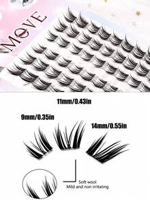60 Clusters Princess False Eyelashes, Natural Fluffy & Voluminous Look, Korean Style, Party Cosplay, Wedding, Club, Holiday, Daily, Work, Meeting, Soft And Fluffy - C - View 5