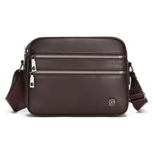 1pc Men's Business PU Camera Bag, Vintage Style, Personal Item Storage Bag, Travel & Commute, Perfect Gift For Boyfriend - Crossbody Bag - View 14