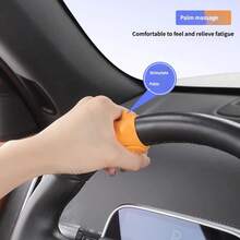 Creative Silicone Steering Wheel Alignment Marker Sticker, Non-Slip Center Line Indicator, Suitable For Novice Drivers, Massage Design To Relieve Driving Fatigue, Multi-Functional Car Decoration - Steering Wheel Massage Belt - View 4