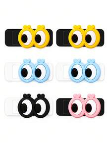 Dopamine Big Eye DIY Sticker, Suitable For Tesla Model 3Y Interior Camera Cover, Tesla Privacy Protection Cover Modification Accessory, Phone Computer Camera Privacy Cover Sticker, Lens Privacy Cover, USB Camera Privacy Cover, Anti-Peeping Cover, Camera Protection Cover, Lens Dust Cover - Multicolor - View 4