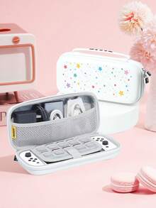 Cailai, Set Aksesori Konsol Game Switch2 (2025)/Switch NS/Switch OLED dengan Motif Bintang Warna-warni, Casing Pelindung Konsol Game/Dock Case/Tas Penyimpanan, Cangkang Lembut TPU, Cantik dan Praktis, Dudukan Portabel, Portabel untuk Perjalanan, Anti Jatuh, Anti Gores, Anti Noda, Hadiah Modis dan Romantis - View 9