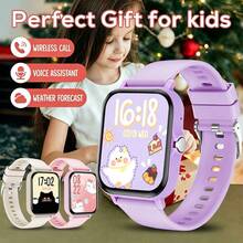 QAGSFLC 2026 New Upgraded Smart Watch, Suitable For Children And Teenagers, Wireless Calling, 1.83-Inch Full Touch Screen, Lightweight Body, Watch Face Wallpapers, Message Notifications, Weather Forecast, Music Control, Best Choice For Kids, 180mAh Battery Capacity - Multicolor - View 2