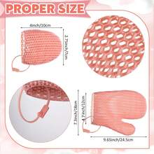 Set Spa TPU Sarung Tangan Mandi Pengelupas & Sikat Wajah, Desain Sarang Lebah, Pengangkatan Sel Kulit Mati yang Lembut, Pengelupasan Mendalam, Busa Cepat, Cepat Kering - MultiWarna - View 2