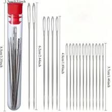 32pcs Sewing Kit Set, Includes Large Eye Hand Sewing Needles (Easy To Thread For Elderly), Thimbles, Needle Threaders, Sharp And Durable Needles. Convenient Storage To Prevent Needle Loss - 32pcs - View 8