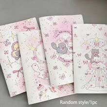 1pc Bow & Cat A5 Coil Notebook, Aesthetic Student Stationery, Thick Paper, Random Design - Multicolor - View 10