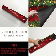 1pc, Christmas Series, Pine Branch & Colorful Ball Christmas Border Pattern Printed Coffee Bar Mat, Drainage Mat, Coffee Machine Soft Bottom Diatomaceous Earth Drainage Mat, Soft Rubber Drainage Mat, Super Absorbent & Wear-Resistant Dish Drying Mat, For Countertop Restaurant Kitchen Table Mat, Patio Dining Table Decor, Home Kitchen Supplies, Countertop Decor Mat - Multicolor - View 9