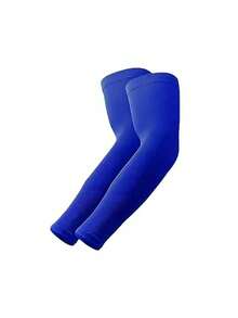 1 Pair Summer Outdoor Sun Protection Ice Silk Arm Sleeves, Anti-Slip Elastic Fishing Arm Warmers - A - View 11