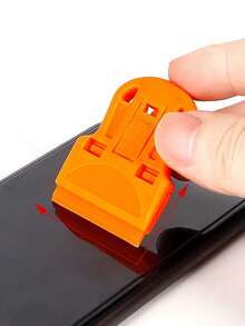 Plastic Mini Scraper; Scraper For Removing Stickers, Window Film And Glass Glue; Scraper For Removing Paint, Stickers And Residue; Car Film Removal Tool Set; Small Cleaning Scraper; Glass Scraper; Multi-Functional Plastic Glue Remover Scraper; Screen Cleaning Tool - A - View 4