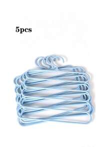 3/4/5pcs Multi-Functional 5-Layer Pants Hanger - Durable Plastic Multi-Layer Wardrobe Storage Rack, Suitable For Clothes, Shirts, Etc. - Multi-Color, Clothing Organizer Storage Rack For Pants And Scarves, Non-Slip Space-Saving Wardrobe Organizer, Multi-Layer Scarf And Tie Rack, Portable Wardrobe Clothing Storage Rack, Perfect Hanger For 365-Day Use - Multicolor - View 19