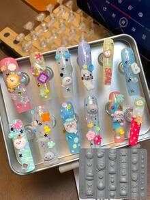 DIY High Transparency 3D Cute Seal & Fruit Collection Nail Art Silicone Mold - Clear - View 13