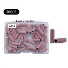 1 Box Mini Pink Nail Filing Strips, Suitable For Nail Drills, Small Size, Grit 180#, 240#, Suitable For Acrylic Nails And Gel Nails - وردي - مشاهدة 6