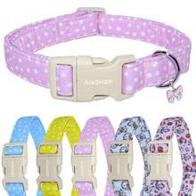 Pink Polka Dot Adjustable Dog Collar With Quick Release Buckle, Adjustable Strap & Zinc Alloy D-Ring, Christmas Festival Pet Collar For Small, Medium, Large Dogs And Cats, Holiday Gift For Boy & Girl Pets - Pink - View 4