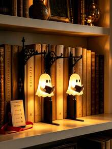 Lampu Meja Halloween Bergaya Vintage, Lampu Penahan Buku Mini Retro Mewah dengan Cahaya Hangat, Lampu Dekoratif Bertenaga Ganda USB & Baterai, Cocok untuk Ruang Belajar, Kantor, Perpustakaan, Hadiah Sempurna untuk Pecinta Buku - MultiWarna - View 16