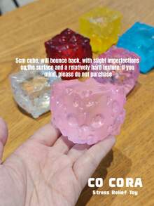 [Squishy] Keju Jumbo Bening Glasir, Keju Blok Ekstra Besar, 5cm-7cm-8cm, Squishy Keju Tekstur Glasir Beku, Hadiah Ideal, Kado Ulang Tahun - MultiWarna - View 14